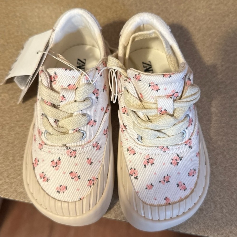 Zara Toddler Floral Sneakers